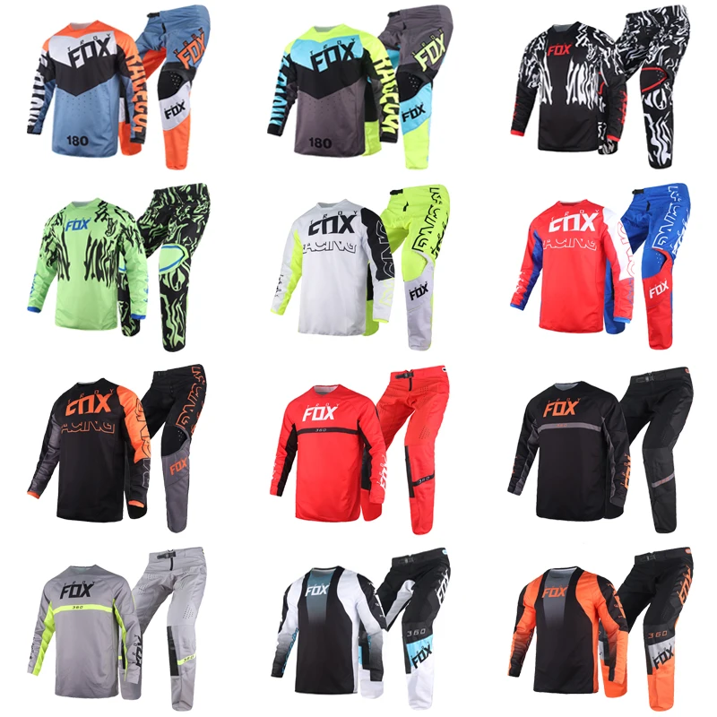 

360 180 Gear Set Dier Mirer Peril Lux Jersey Pants Combo Motocross Adult MX BMX Dirt Bike Kits Offroad Moto Suit Mens