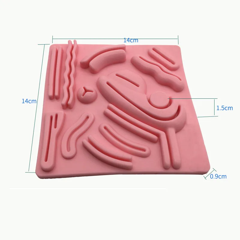 3D Силиконовые лапароскопические моделирование сшивание модуль хирургическая тренировка кожи подкладка для наложения шва мягкие реалистичные для обучения демонстраций