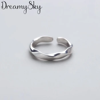 

DreamySky Exaggerated Retro Silver Color Irregular Rings For Women Engagement Rings Men Vintage Thai Silver Jewelry