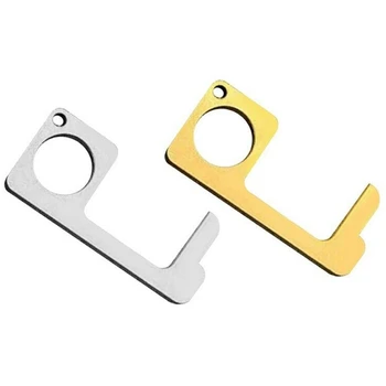 

AAY-Non-Contact Door Opener, Healthy Handheld Keychain Tool, Hygiene Hand, Avoid Dirty Environmental and More Hygiene, 2PCS