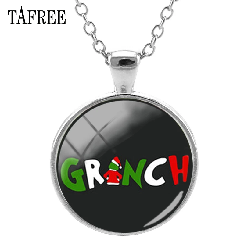 XM05 TAFREE рождественские тематические ожерелья как grinch украли ожерелье себе кулон ювелирные изделия подарок XM01 - Окраска металла: XM05