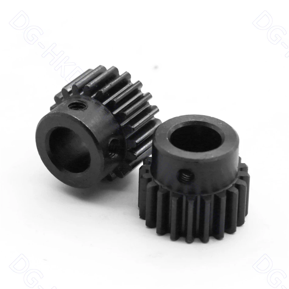 1M Spur Gear 15T-20T Metal Transmission Gear 45# Steel Pinion 1 Mod 15 18 20 Teeth Bore 5 6 8 10 12mm Motor Parts Accessories