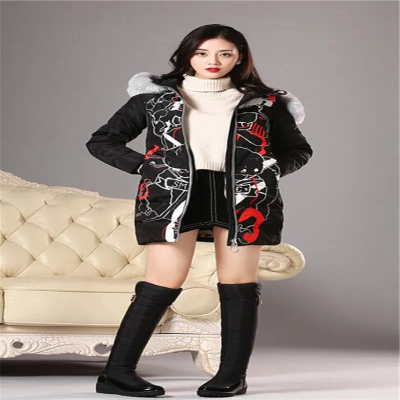 BBZAI New pattern Europe and America Extra large code Cashmere thickening Snow boots 5cm Pumps Superior quality 35-43 44