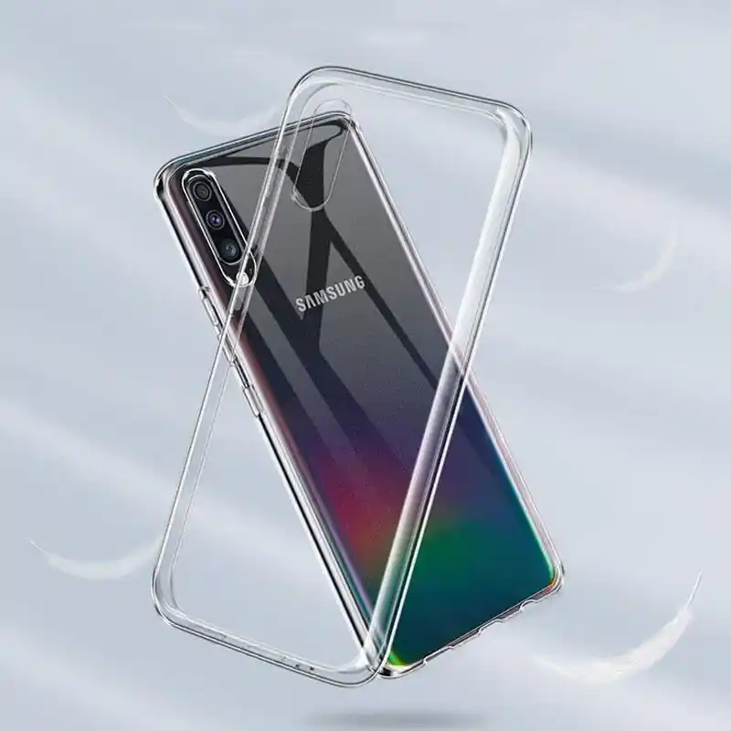 Para Samsung A41 A51 A71 A21 A01 Cubierta De Gel delgada transparente TPU Gel De Silicona