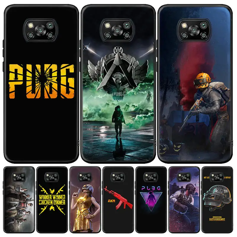 Роскошный чехол для Pubg Game 3 классный Мягкий из ТПУ Для Xiaomi Poco X3 NFC F2 Mi 8 CC9 CC 9 9E SE 9SE 9t