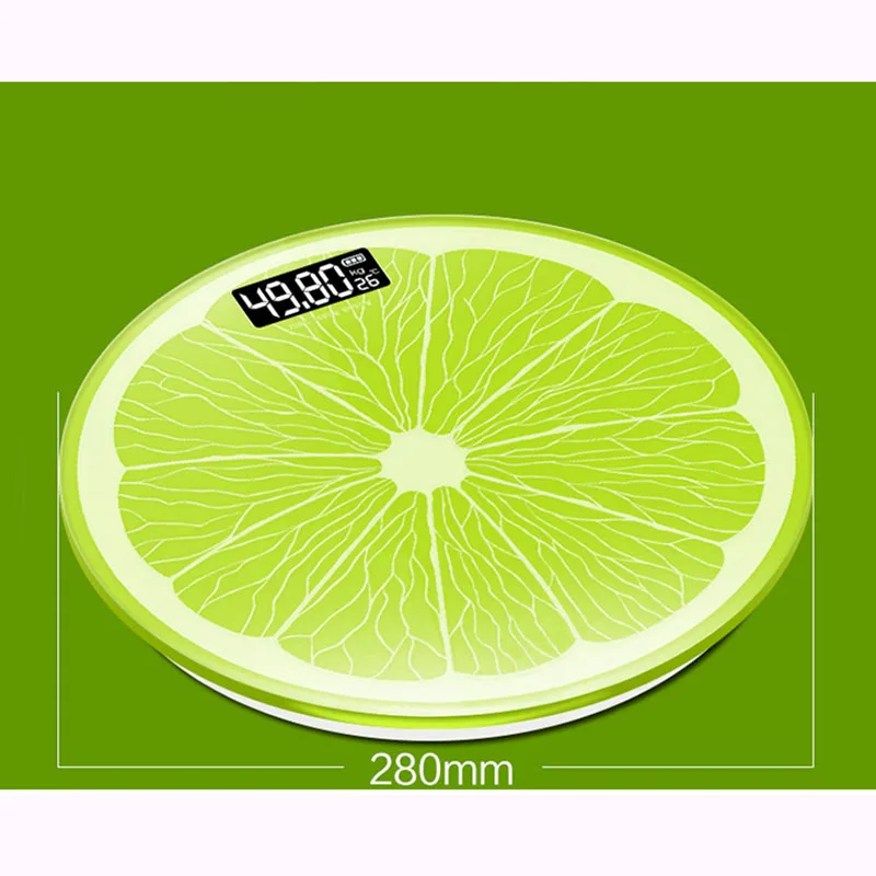 Weight Scale Cartoon Lemon Pattern Bathroom Scales For Weighing Body W –  BABACLICK