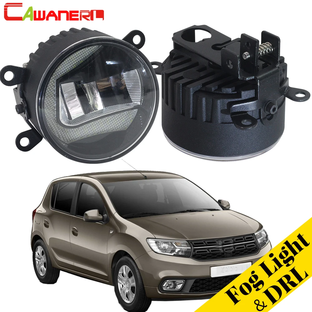 Cawanerl 2 Pieces Car Styling Led Bulb Fog Light Daytime Running Lamp