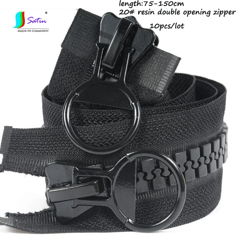 Double Zipper Jacket Resin Coat Jackets Zipper Resin Jacket 15 Zipper Coat 90 Cm 20