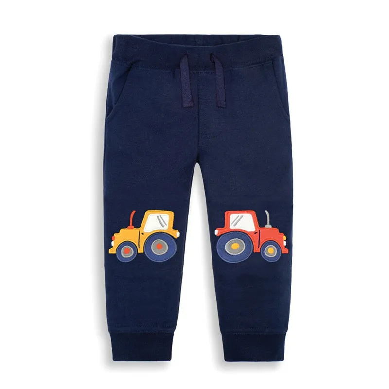 

Jumping Meters Children Sweatpants Applique Cars Boys Trousers Pants Autumn Spring Baby Long Pants Fashion Boys Sport Clothing