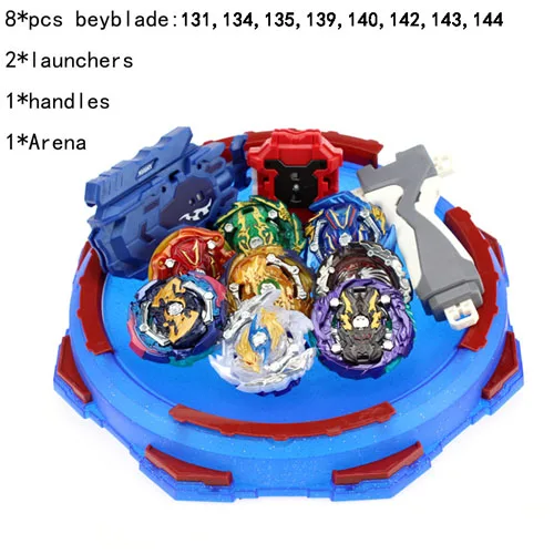 Новинка Beyblade burst игрушки с пусковым устройством стартер и арена Bayblade металлический сплав Бог спиннинг Топы Bey Blade Blades игрушки AAA - Цвет: combination 8pcs - A