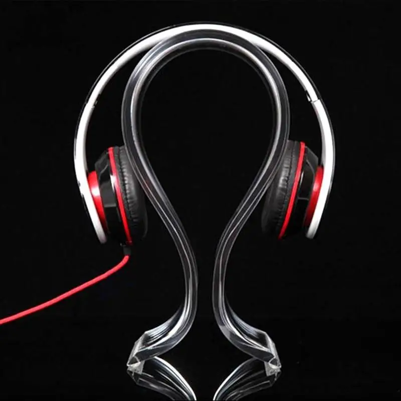 Transparent acrylic 4mm headphone display stand large headphone stand display hanger headphone W3O6
