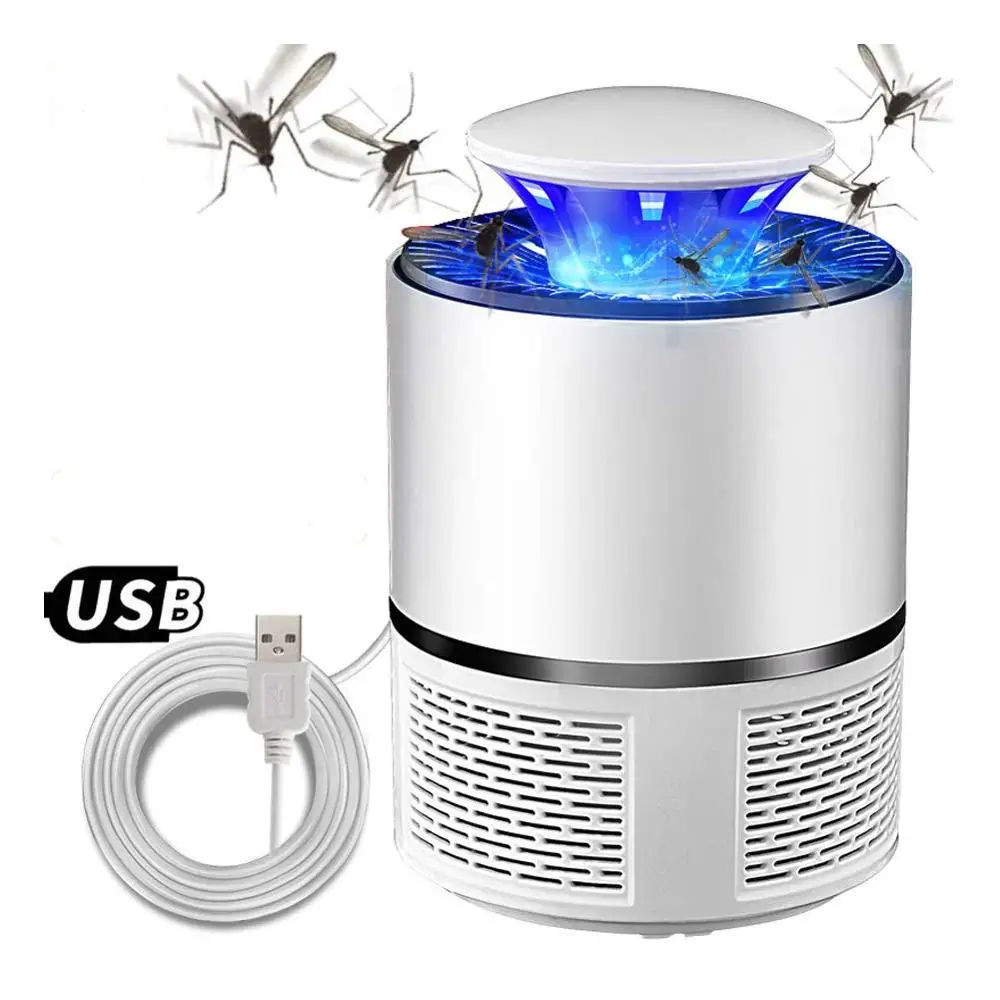 White USB антимоскитный нано-светильник, волна, Москитная лампа, беззвучный, домашний, москитный убийца, светодиодный, ловушка без излучения - Испускаемый цвет: White