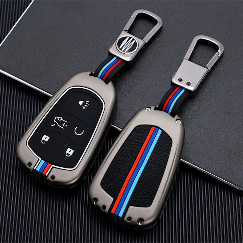 Portachiavi in lega di zinco Cover Shell Holder per Cadillac CTS XTS SRX ATS 2015-2018 CT5 XT5 XT6 Remote Key Car Styling Car Key Case - H8a007ef9a6664dcfb4e4f158e263ddadq