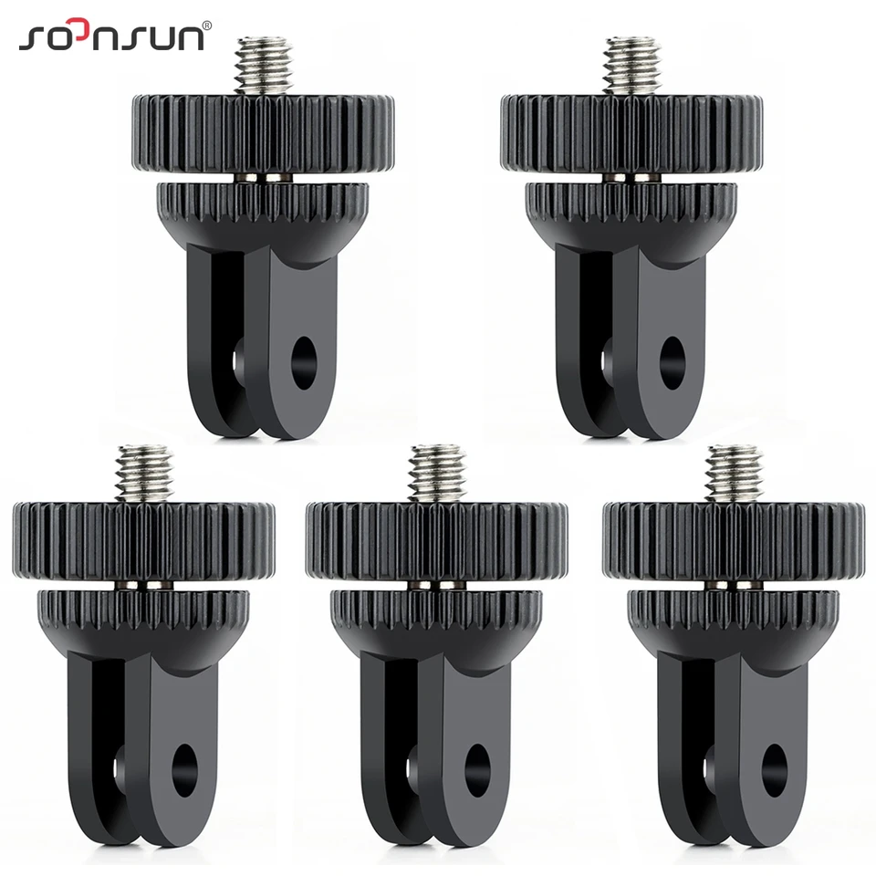 PULUZ Adattatore per treppiede per action camera, ABS, regolabile, 1/4
