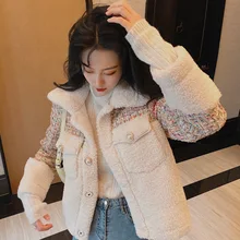 Изящное Женское пальто из искусственной овечьей шерсти, осень и зима, стиль, онлайн знаменитостей, корейский стиль, широкая песня Yang Shortne