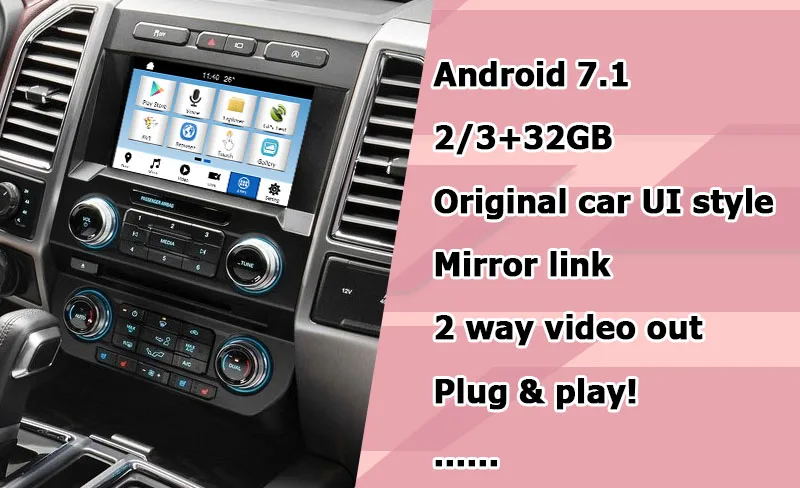 Android/carplay интерфейс коробка для Ford F-150 gps навигация видео интерфейс коробка синхронизации 3 F150 Expedition waze youtube по Lsailt
