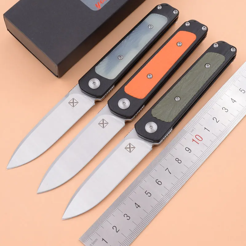 

JUFULE YX622 Real 14C28N steel blade G10 handle camping Outdoor Climbing Fishing pocket fruit EDC tool Gentleman folding knife