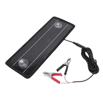 

12V 4.5W Portable Power Solar Panel Battery Charger For Car Boat Motorcycle