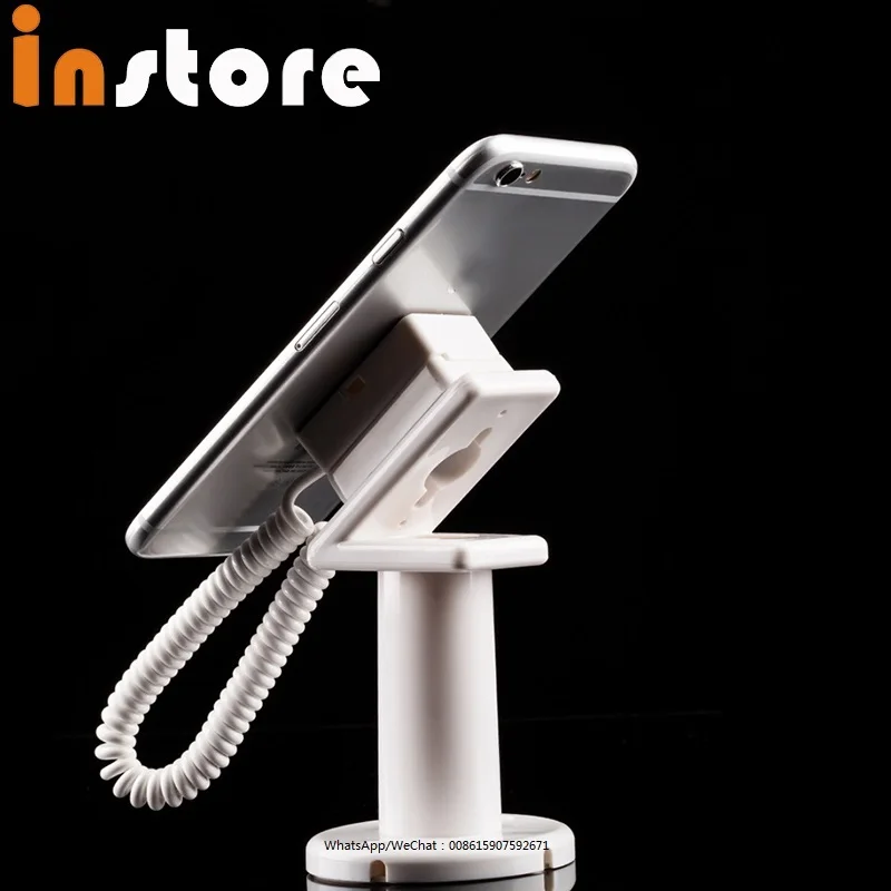 10 Pcs Mobile Phone Retail Shop Anti Theft Holder Cell Phone Display Security Retractable Stand With Adhesive Sticker