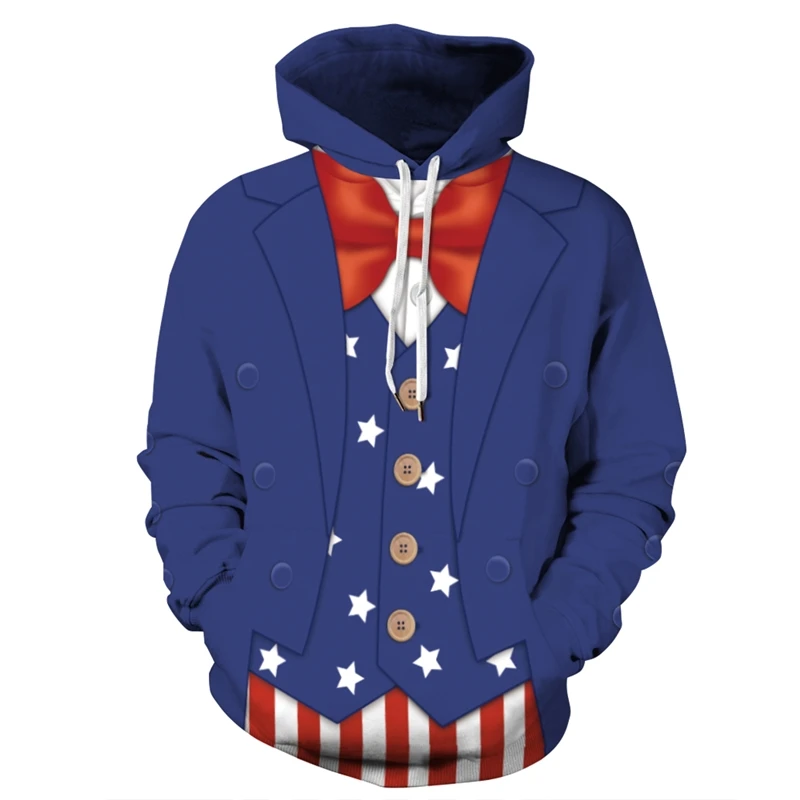Толстовка с 3D-принтом «Uncle USA», забавная Осенняя уличная одежда, толстовки в стиле панк для мужчин и женщин, пуловер унисекс в стиле хип-хоп