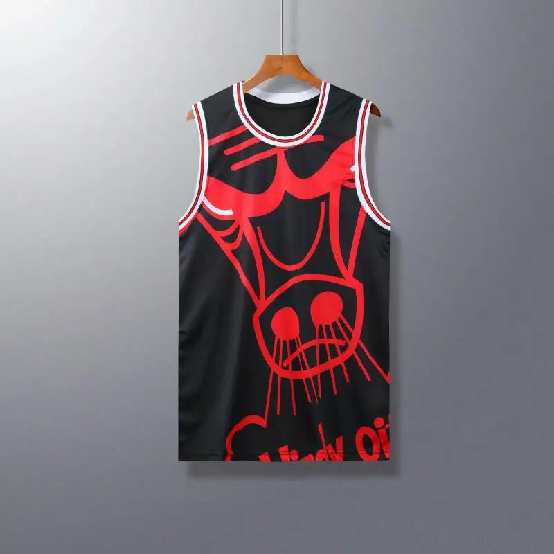 Men's Summer New Basketball Sports Vest Team Training Fitness Outdoor Loose Oversize Breathable Heat Dissipation Raptor Vest
