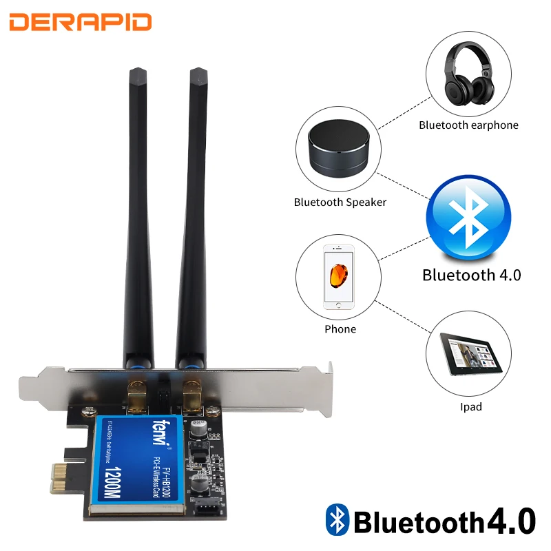 1200 Мбит/с PCI E Wi Fi BT4.0 5G/2 4 ГГц адаптер Беспроводной BCM94360CS2 настольный WLAN карта для