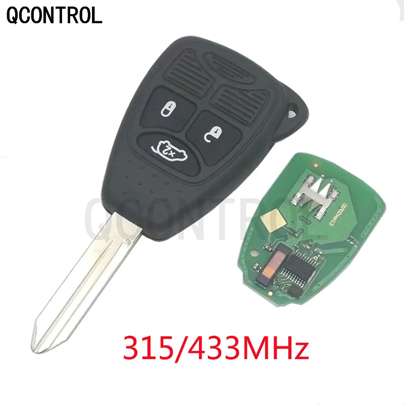 QCONTROL Автомобильный Дистанционный ключ для DODGE Keyless входного передатчика калибра зарядное устройство Мститель Grand Caravan Durango Dakota Nitro Magnum