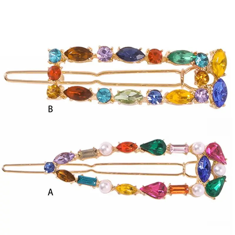 Ladies Alloy Geometric Frog Bobby Pins Colored Imitation Crystal Diamond Jewelry Hair Clips Banquet Prom Party 1 Ladies Alloy Geometric Frog Bobby Pins Colored Imitation Crystal Diamond Jewelry Hair Clips Banquet Prom Party 4