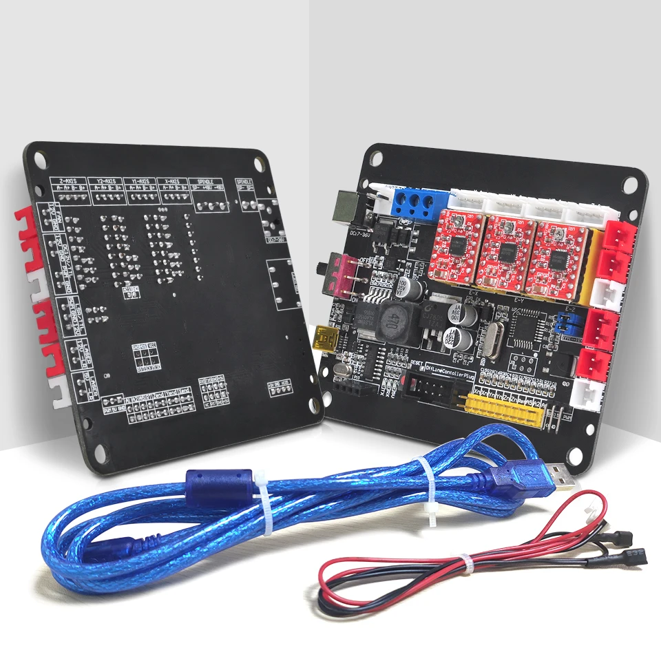 Дедала 3 оси гравировальный станок GRBL Управление доска Двойное перемещение по Y X Z