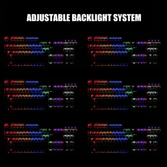 USB Проводная игровая механическая клавиатура RGB подсветка 104 ключи анти-ореолы ключи LSMK99