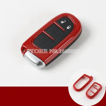 

Red Smart Key Shell Trim Cover For Jeep Cherokee 2014-2016