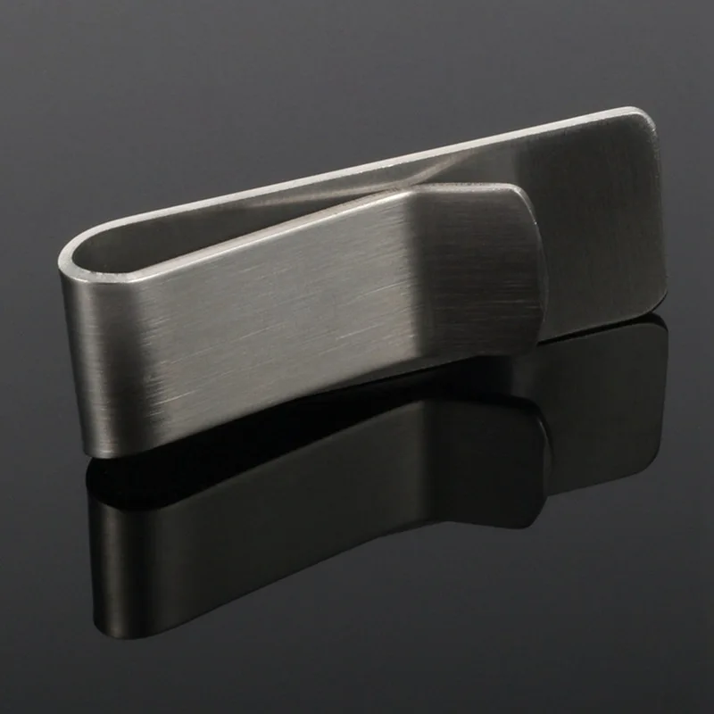 

Hot Sales White K Shiny Side Stainless Steel Rectangular Thick Wallet Fashion Money Clip Card Clamp Document Bag