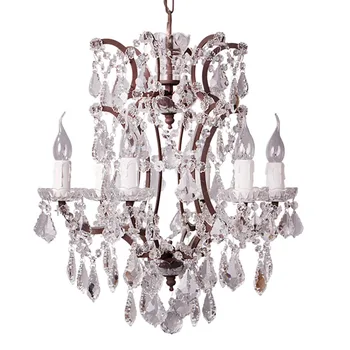 

Vintage Crystal Chandelier Industrial