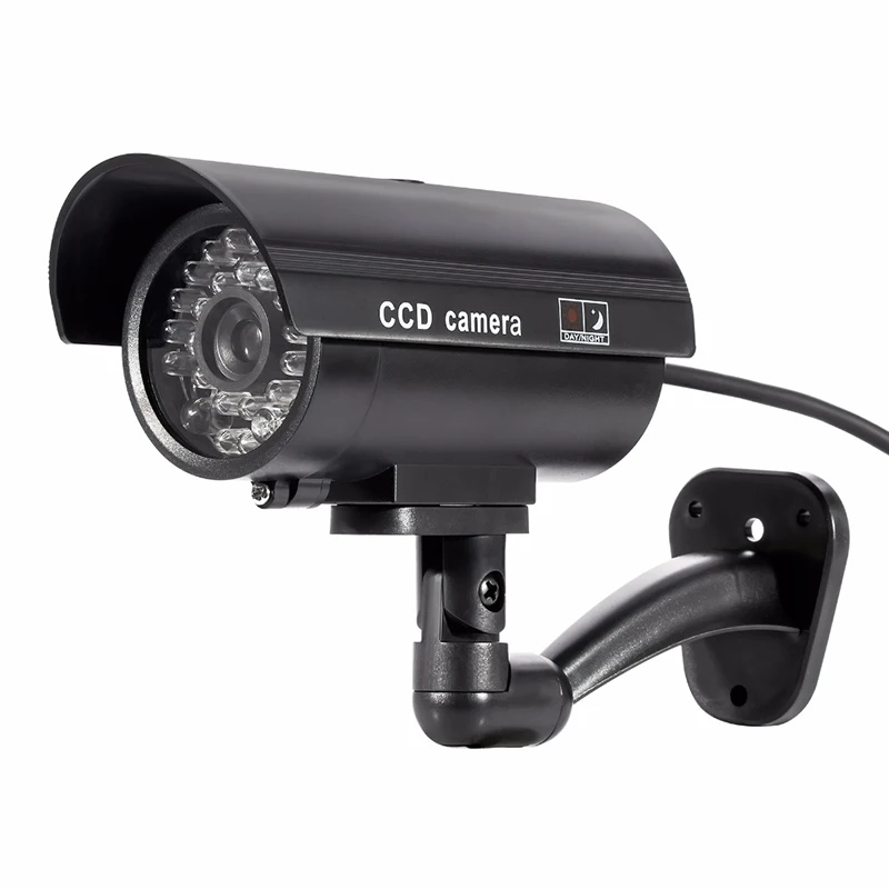 4 X Dummy Dome Security Camera CCTV False IR LED With Flashing Red LED Light