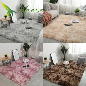 

Tie-dyed Plush Carpet For Living Room Home Decor Gradient Color Soft Fluffy Rug Shaggy For Bedroom Sofa Able Floor Cloakroom Mat
