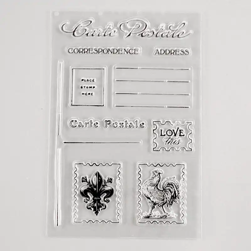 Carte Postale Clear Stamps Postcard Decorative Stamps Postage Stamps Aliexpress