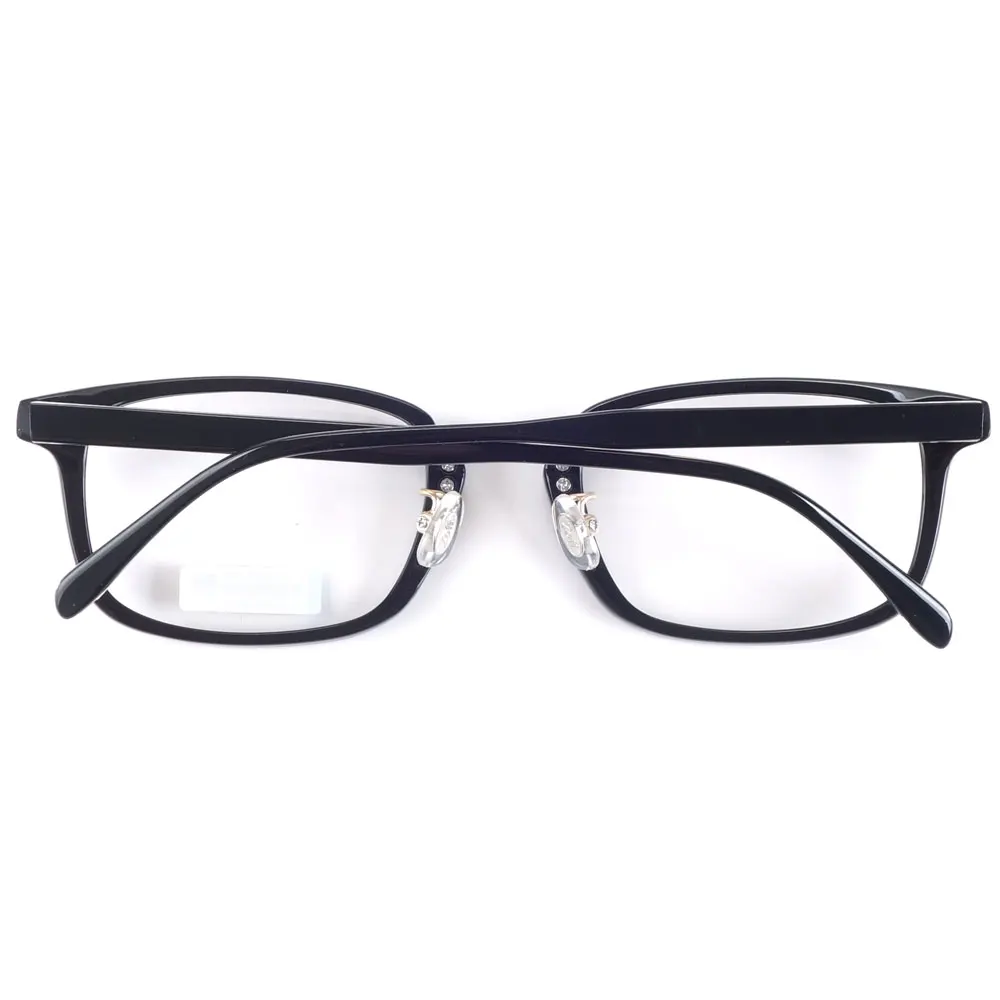 Japan oversized acetate prescription glasses frames unisex black/blue