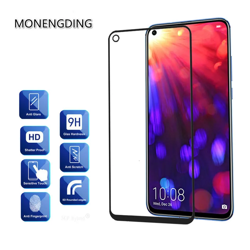 Защитное стекло 9D для Huawei Honor 20 20i View полное покрытие | Мобильные телефоны и
