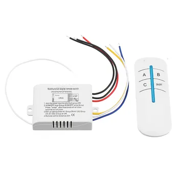 

3 Way ON/OFF/Sleep 315Mhz Digital RF Remote Control Switch Wireless AC110-130V / AC180-240V For Home Wall Light Lamp