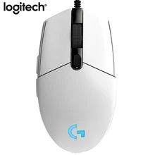 Топ G102 Проводная игровая мышь logitech 8000 dpi RGB макро программируемая Механическая 6 кнопок для настольных компьютеров/ноутбуков Игровые мыши