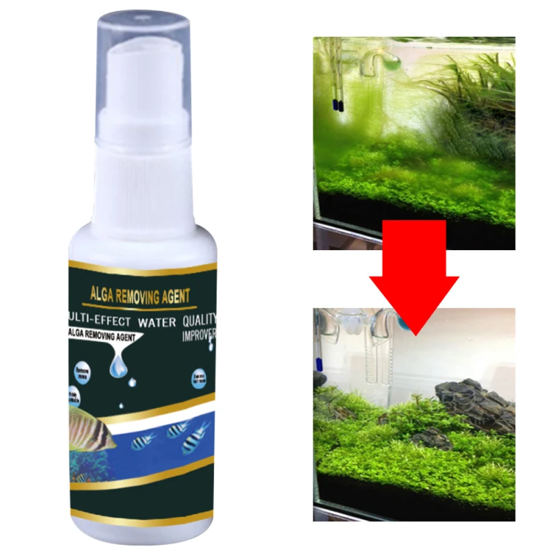 30ML Aquarium Aquatic Algae Control Purifier Agent High Effective Safe Irrigation Tank Algae Remover Treatment Cleaner