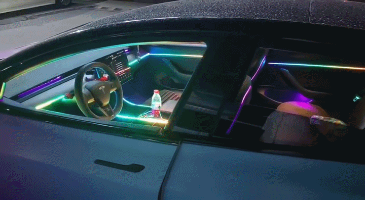 Lumière d'ambiance Led 12V pour voiture, éclairage intérieur de voiture,  couleur RGB, clignotant, Cycle, lampe d'ambiance pour voiture, maison,  fête, décoration, style automobile - AliExpress