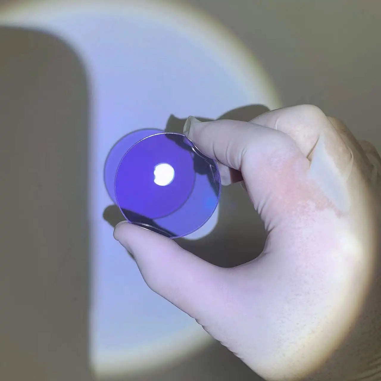 사진 타입용 원형 보라색 빛 필터, 디딤 유리, PNB586