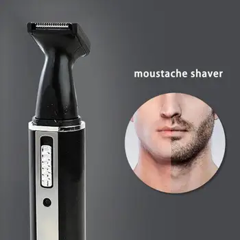 

4 in 1 Electric Nose Hair Trimmer Shaver Rechargeable Eyebrow Beard Remove Razor Reciprocating Powerful Veneer Geometry