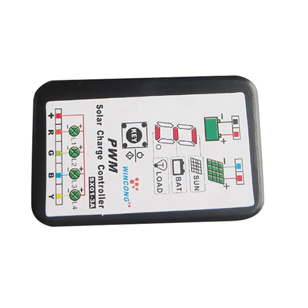 

6V12V Intelligent Battery Regulator Power 3A String Lights PWM Switch Courtyard Electrical Automatic Panel Solar Controller