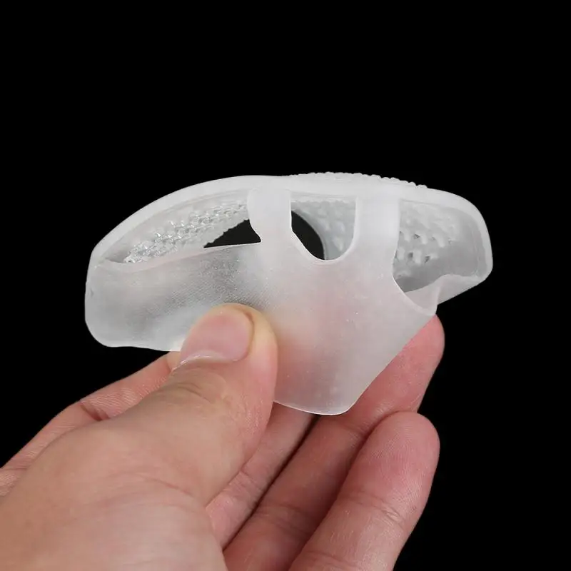 Пара силиконовых стелек прозрачные противоударные мягкие с сотовым рукавом тип