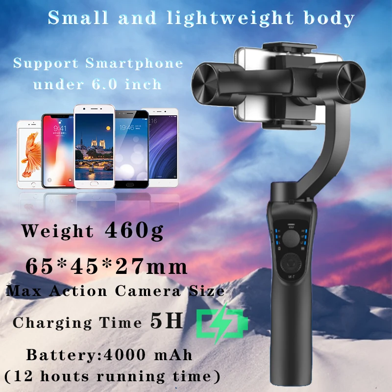 Orsda 3 оси ручной смартфон Gimbal сотовый стабилизатор держатель для телефона iPhone 11 Pro Plus samsung S9 S8 Gopro hero6 Экшн камера