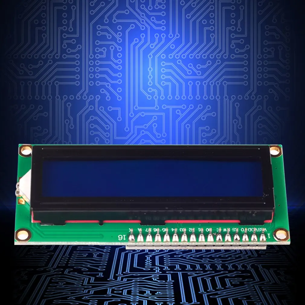 Iic/I2C 1602 Модуль ЖКД синий экран обеспечивает оптический дисплей для файлов библиотеки модуль ультра-небольшой низкой мощности