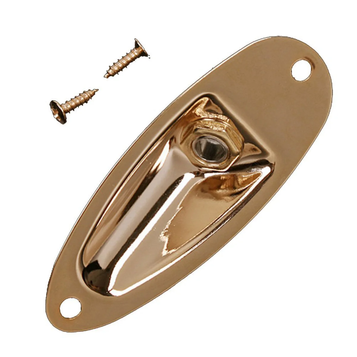 Musiclily в форме лодки гитарный вход Jack разъем пластины для Stratocaster золото | Спорт и