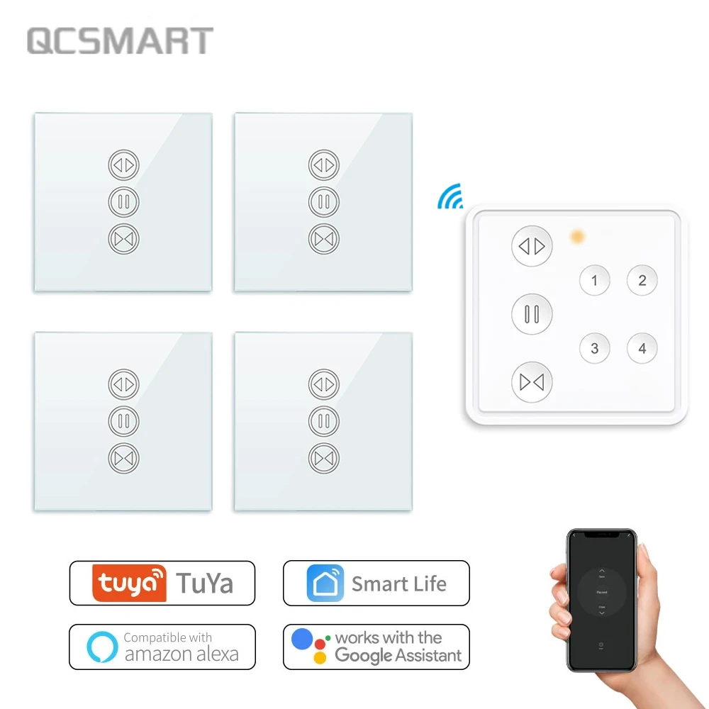 NIVIAN Draadloze controller voor rolluikmotor met RF-afstandsbediening